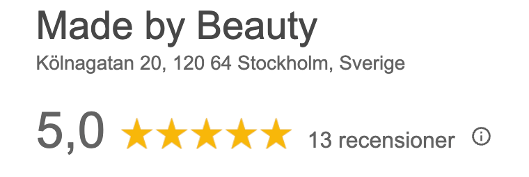 Google-recensioner för Made by Beauty